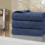 Napa Zero-Twist Cotton Waffle Towel Set 3 Piece - Bath Towel by Superior Brand