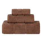 Napa Zero Twist Cotton Solid Waffle Honeycomb 3 Piece Towel Set - Towel Set by Superior Brand
