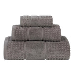 Napa Zero Twist Cotton Solid Waffle Honeycomb 3 Piece Towel Set - Towel Set by Superior Brand