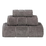 Napa Zero Twist Cotton Solid Waffle Honeycomb 3 Piece Towel Set - Towel Set by Superior Brand