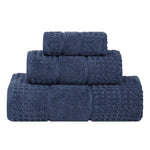 Napa Zero Twist Cotton Solid Waffle Honeycomb 3 Piece Towel Set - Towel Set by Superior Brand