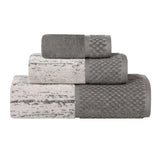 Lodi Cotton 3-Piece Bathroom Towel Set – Absorbent Mid-Weight Solids & Patterns
