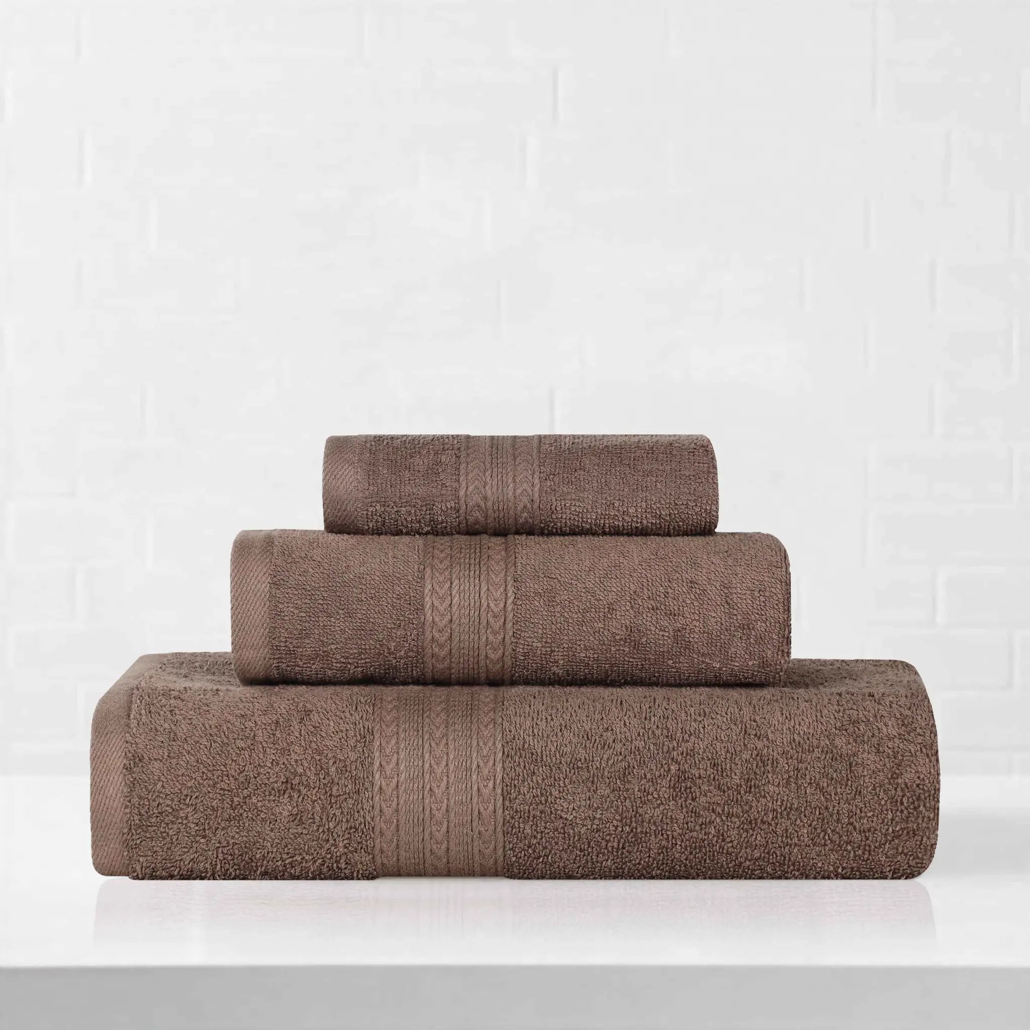 Eco-Friendly Ringspun Cotton Towel Set 3-Piece