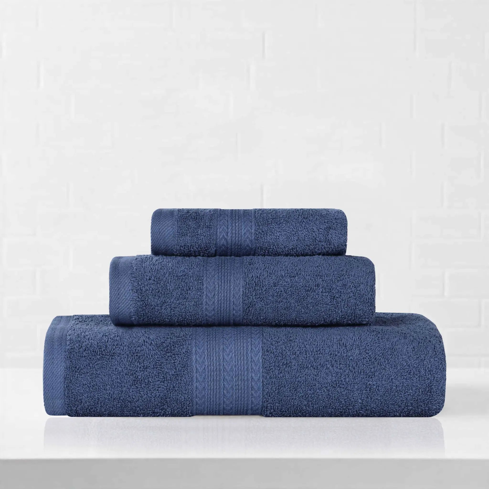 Eco-Friendly Ringspun Cotton Towel Set 3-Piece