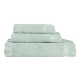 Rolla Cotton Geometric Jacquard Plush Soft Absorbent 3 Piece Towel Set - Towel Set by Superior Brand