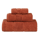 Napa Zero Twist Cotton Solid Waffle Honeycomb 3 Piece Towel Set - Towel Set by Superior Brand