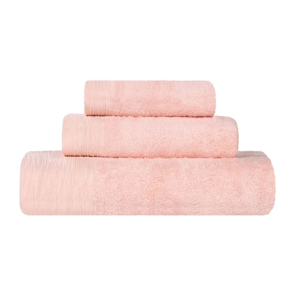 Rayon from Bamboo Eco-Friendly Fluffy Soft Solid 3 Piece Towel Set - Towel Set by Superior Brand