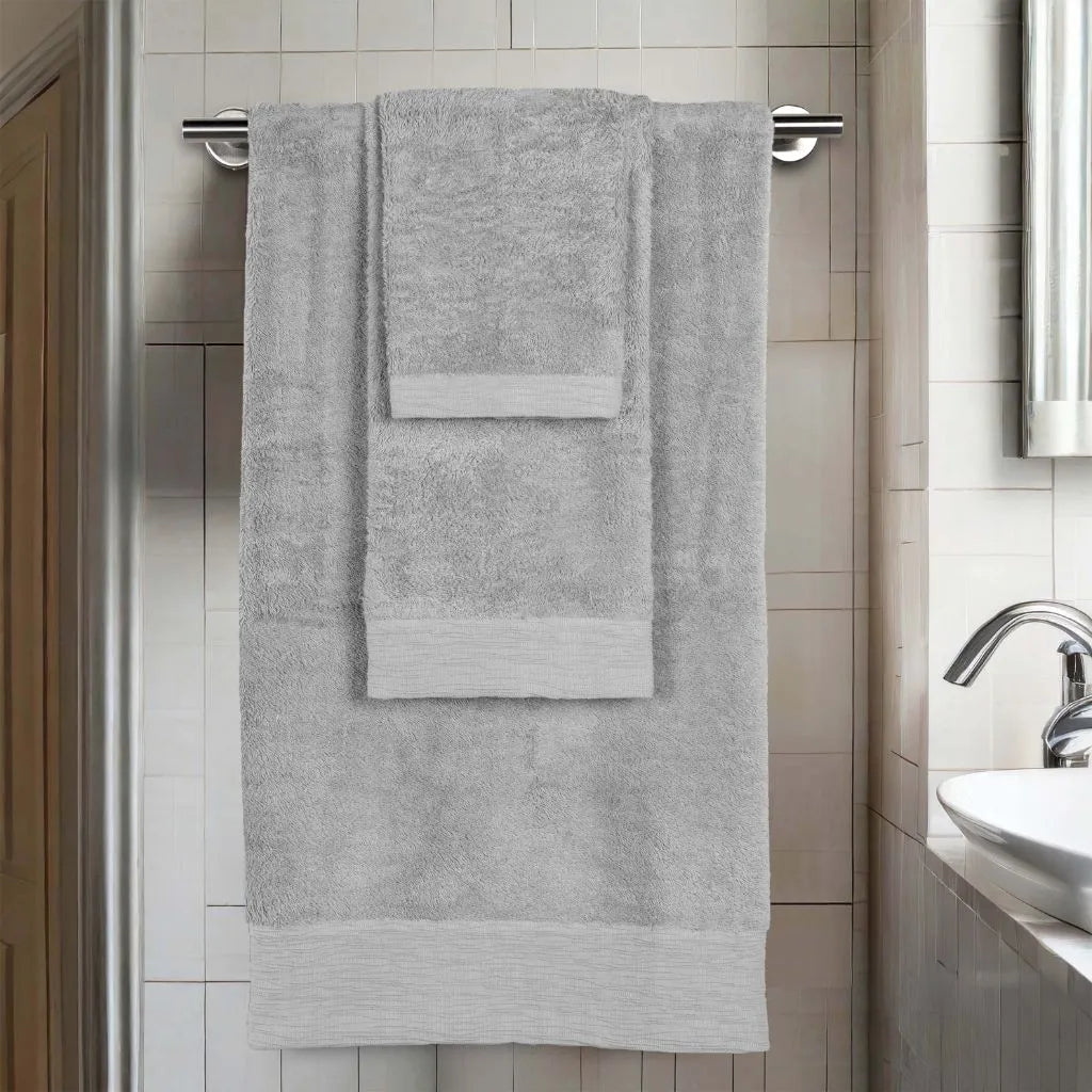 Rayon from Bamboo Eco-Friendly Fluffy Soft Solid 3 Piece Towel Set - Towel Set by Superior Brand