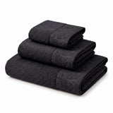 Wisteria Floral Jacquard 3-Piece Cotton Towel Set – Medium Weight Bathroom Towels