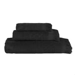 Rolla Cotton Geometric Jacquard Plush Soft Absorbent 3 Piece Towel Set - Towel Set by Superior Brand