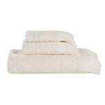 Rolla Cotton Geometric Jacquard Plush Soft Absorbent 3 Piece Towel Set - Towel Set by Superior Brand