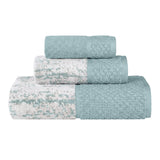 Lodi Cotton 3-Piece Bathroom Towel Set – Absorbent Mid-Weight Solids & Patterns