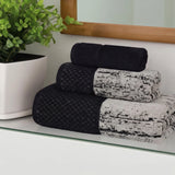 Lodi Cotton 3-Piece Bathroom Towel Set – Absorbent Mid-Weight Solids & Patterns