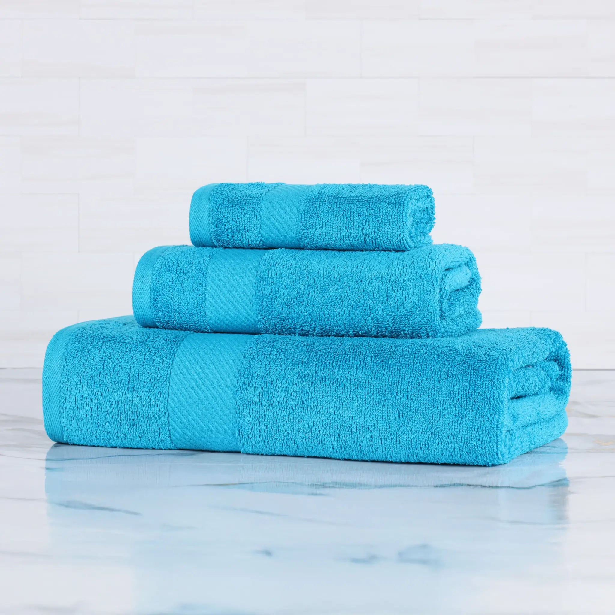Egyptian Cotton Kendell Plush Towel Set 3 Piece