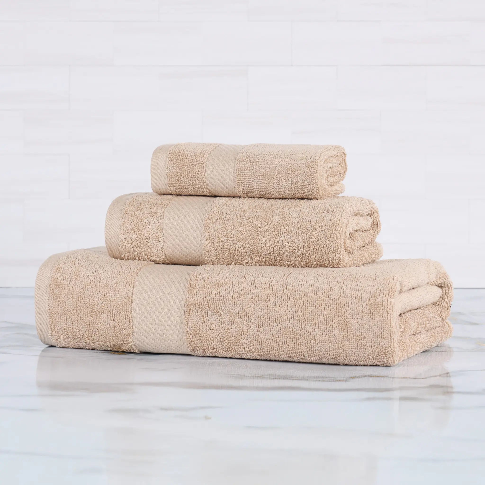 Egyptian Cotton Kendell Plush Towel Set 3 Piece