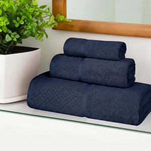 Navy Blue-Ivory