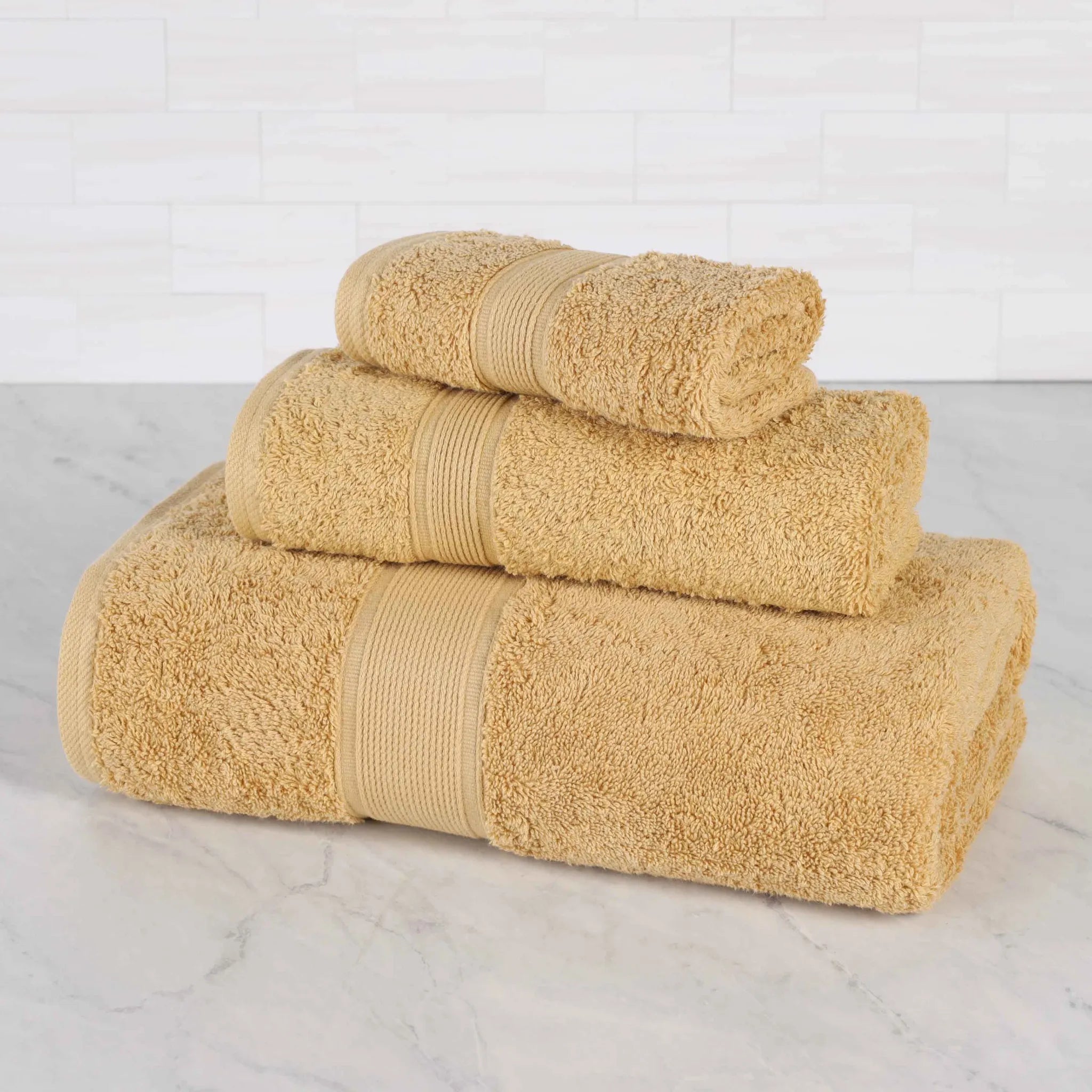 Oregon Organic Cotton Medium Weight Solid 3-Piece Towel Set - Towel Set by Superior Brand