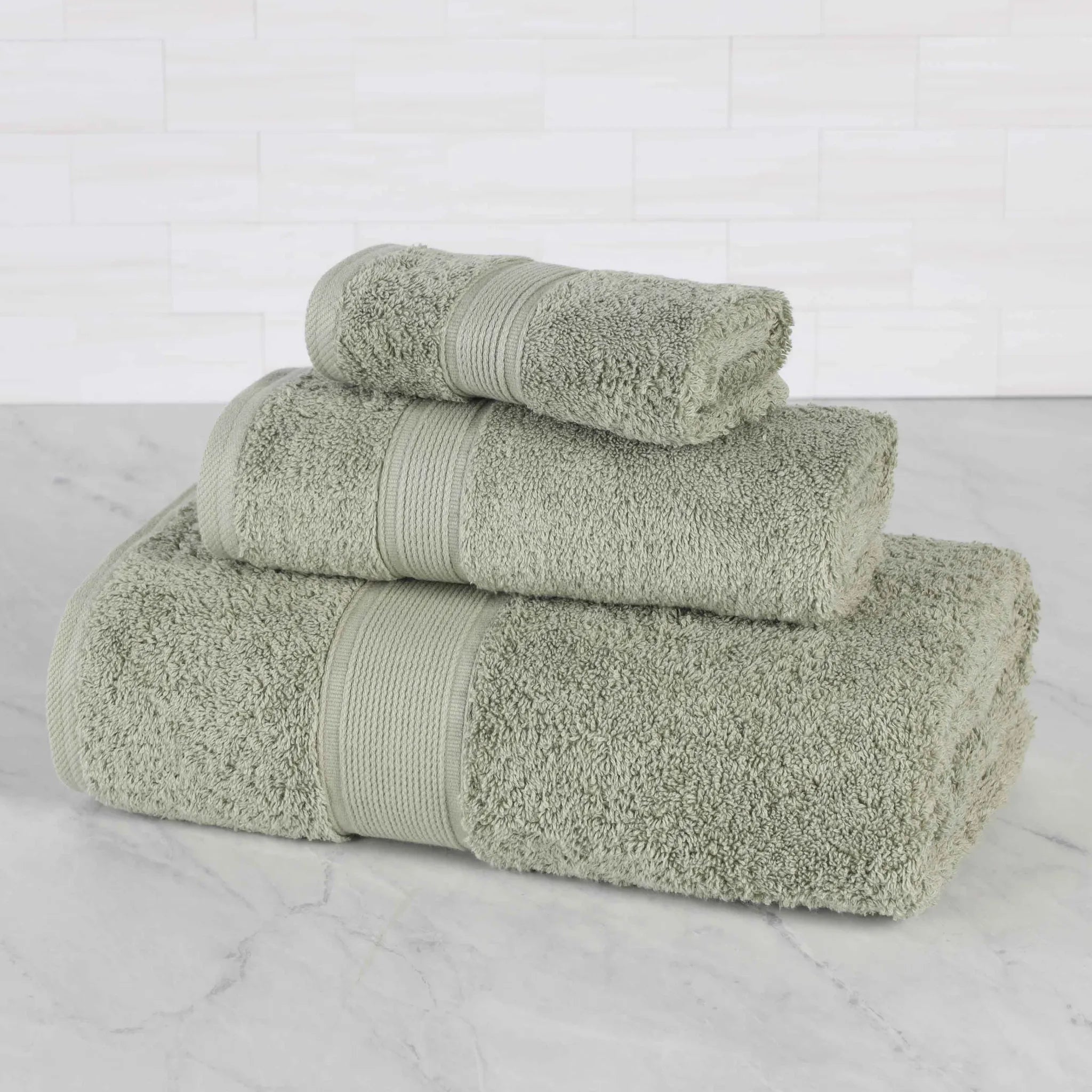 Oregon Organic Cotton Medium Weight Solid 3-Piece Towel Set - Towel Set by Superior Brand