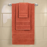 Napa Zero Twist Cotton Solid Waffle Honeycomb 3 Piece Towel Set - Towel Set by Superior Brand