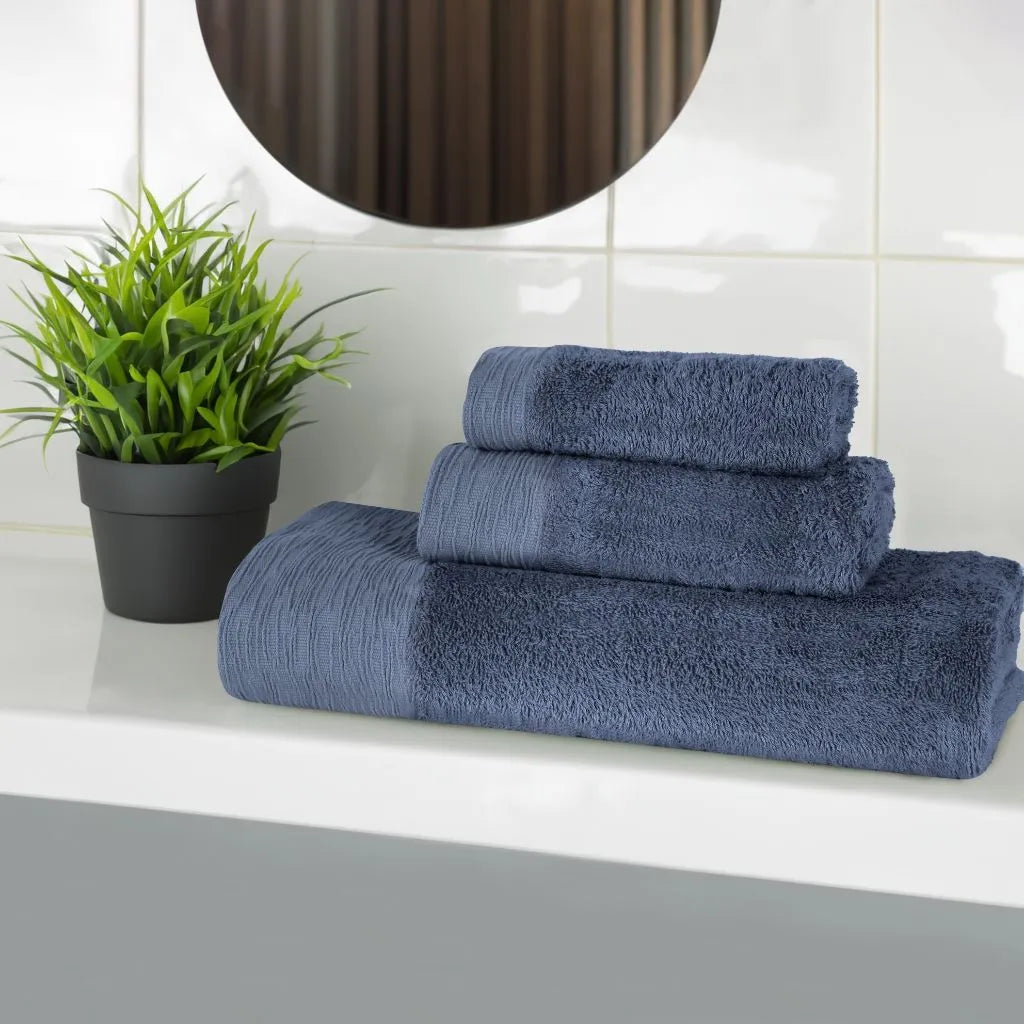 Rayon from Bamboo Eco-Friendly Fluffy Soft Solid 3 Piece Towel Set - Towel Set by Superior Brand