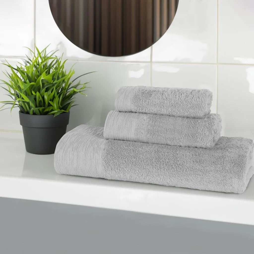 Rayon from Bamboo Eco-Friendly Fluffy Soft Solid 3 Piece Towel Set - Towel Set by Superior Brand