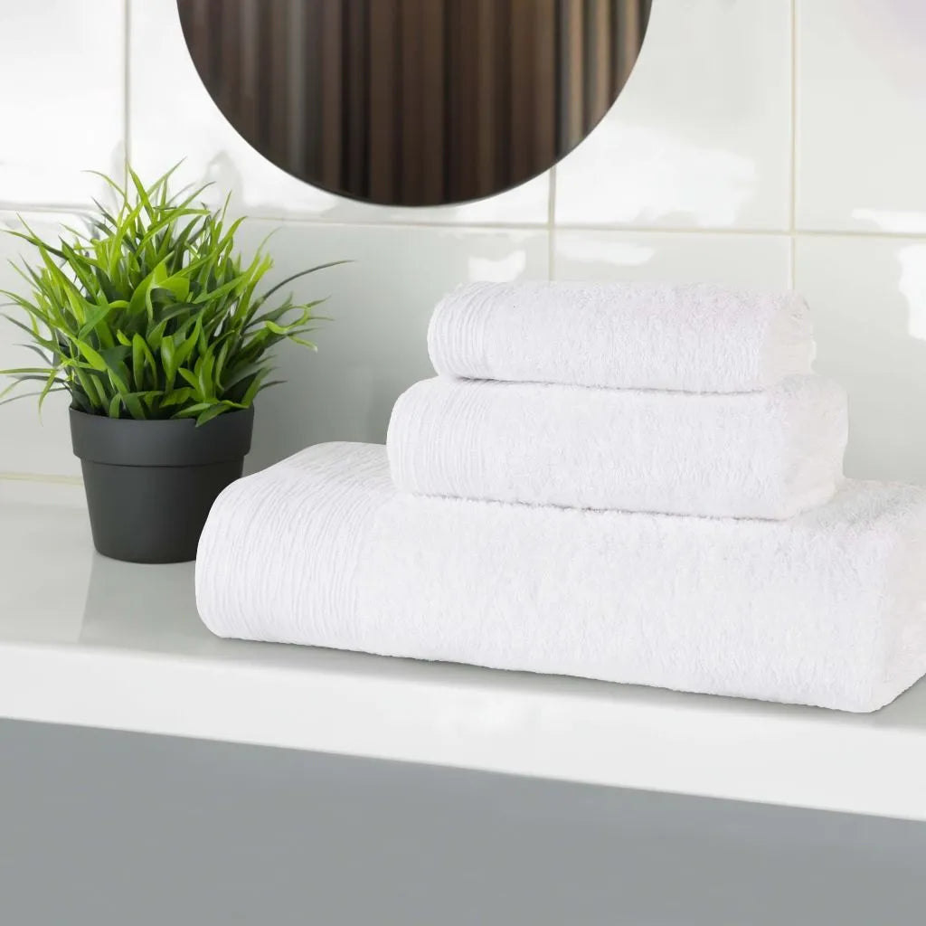 Rayon from Bamboo Eco-Friendly Fluffy Soft Solid 3 Piece Towel Set - Towel Set by Superior Brand