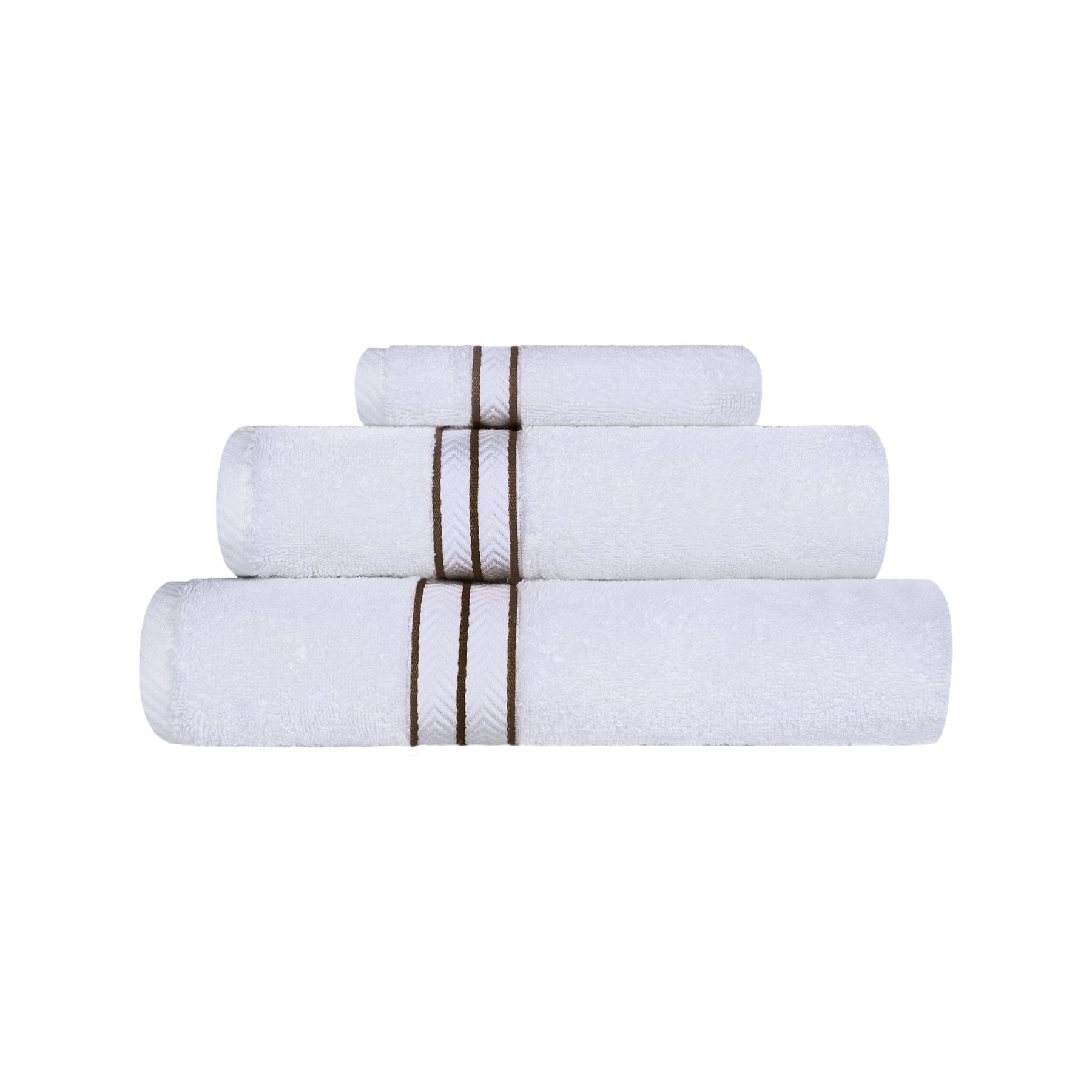 Ultra-Plush Turkish Cotton Hotel Collection Super Absorbent Solid Luxury Bathroom Set - Latte