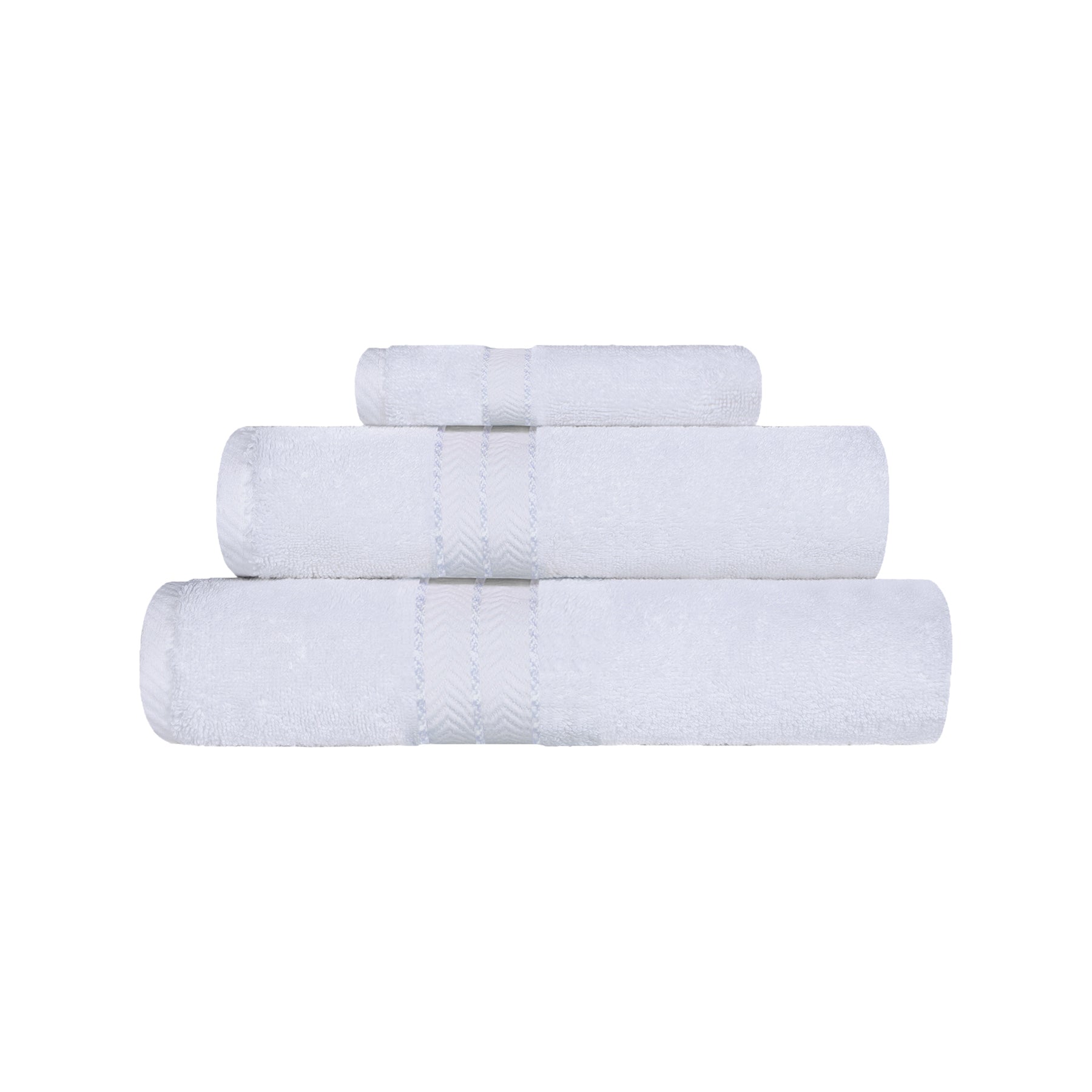 Ultra-Plush Turkish Cotton Hotel Collection Super Absorbent Solid Luxury Bathroom Set - White
