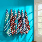 4 Piece Cotton Rope Textured Striped Oversized Beach Towel Set - Beach Towel by Superior