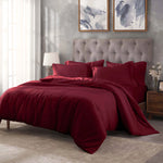 Egyptian Cotton 400 Thread Count Solid Luxury Duvet Cover Set - Egyptian Cotton Duvet Cover Set by Superior Brand