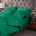 Egyptian Cotton 400 Thread Count Solid Luxury Duvet Cover Set - Egyptian Cotton Duvet Cover Set by Superior Brand