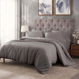 Egyptian Cotton 400 Thread Count Solid Luxury Duvet Cover Set - Egyptian Cotton Duvet Cover Set by Superior Brand