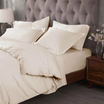Egyptian Cotton 400 Thread Count Solid Luxury Duvet Cover Set - Egyptian Cotton Duvet Cover Set by Superior Brand