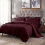 Egyptian Cotton 400 Thread Count Solid Luxury Duvet Cover Set - Egyptian Cotton Duvet Cover Set by Superior Brand