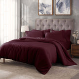 Egyptian Cotton 400 Thread Count Solid Luxury Duvet Cover Set - Egyptian Cotton Duvet Cover Set by Superior Brand