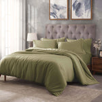 Egyptian Cotton 400 Thread Count Solid Luxury Duvet Cover Set - Egyptian Cotton Duvet Cover Set by Superior Brand