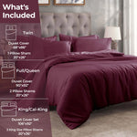 Egyptian Cotton 400 Thread Count Solid Luxury Duvet Cover Set - Egyptian Cotton Duvet Cover Set by Superior Brand
