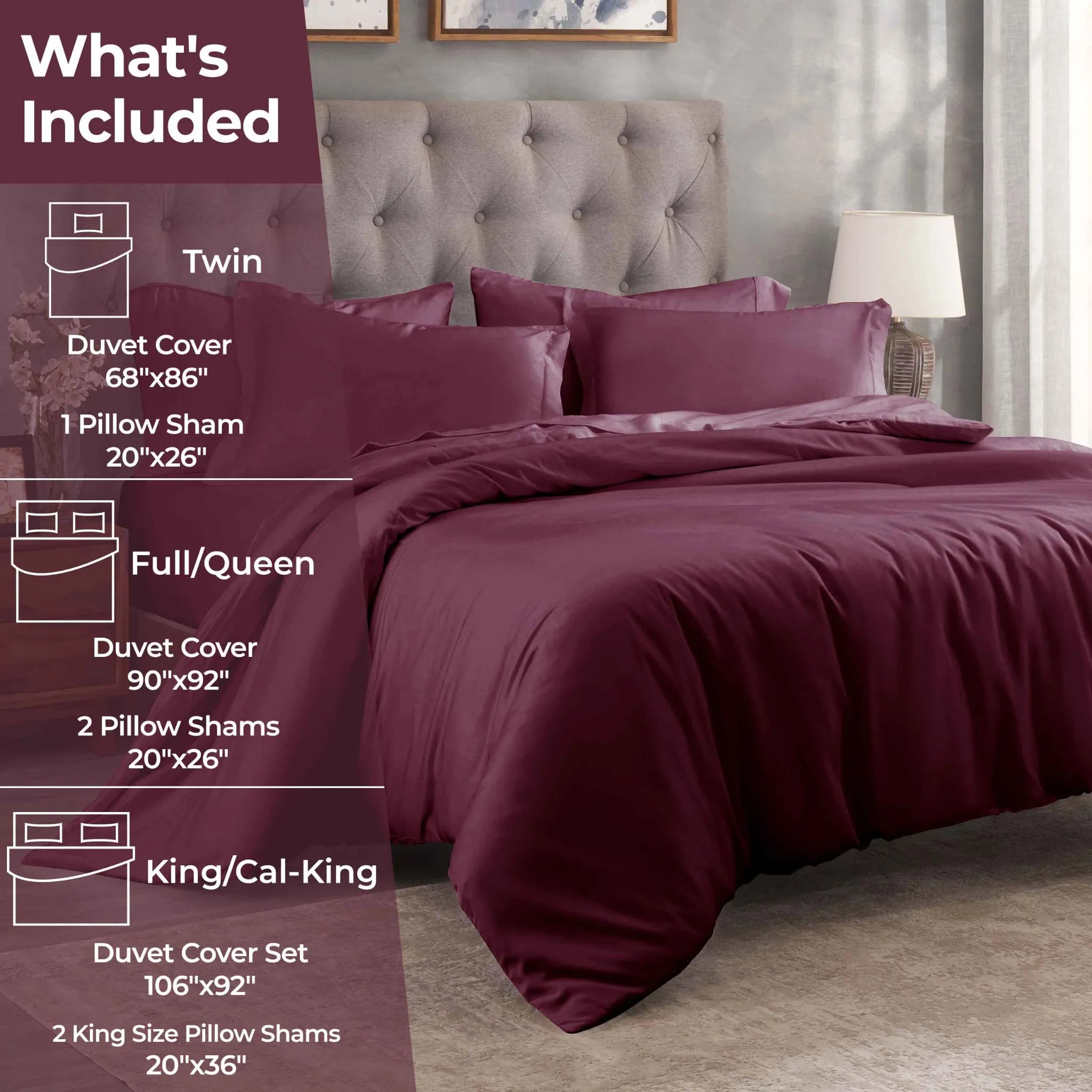 Egyptian Cotton 400 Thread Count Solid Luxury Duvet Cover Set - Egyptian Cotton Duvet Cover Set by Superior Brand