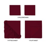 400 Thread Count Egyptian Cotton Sateen Bed Sheet Set - Egyptian Cotton Sheet Set by Superior Brand