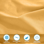 400 Thread Count Egyptian Cotton Sateen Bed Sheet Set - Egyptian Cotton Sheet Set by Superior Brand