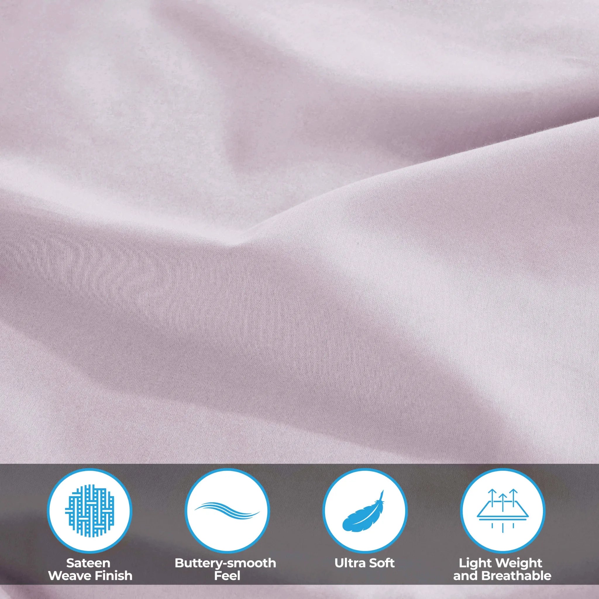 400 Thread Count Egyptian Cotton Sateen Bed Sheet Set - Egyptian Cotton Sheet Set by Superior Brand