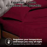 400 Thread Count Egyptian Cotton Sateen Bed Sheet Set - Egyptian Cotton Sheet Set by Superior Brand