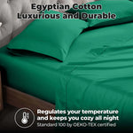 400 Thread Count Egyptian Cotton Sateen Bed Sheet Set - Egyptian Cotton Sheet Set by Superior Brand