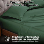 400 Thread Count Egyptian Cotton Sateen Bed Sheet Set - Egyptian Cotton Sheet Set by Superior Brand