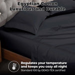 400 Thread Count Egyptian Cotton Sateen Bed Sheet Set - Egyptian Cotton Sheet Set by Superior Brand
