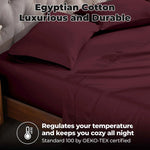 400 Thread Count Egyptian Cotton Sateen Bed Sheet Set - Egyptian Cotton Sheet Set by Superior Brand