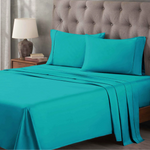 400 Thread Count Egyptian Cotton Sateen Bed Sheet Set - Egyptian Cotton Sheet Set by Superior Brand
