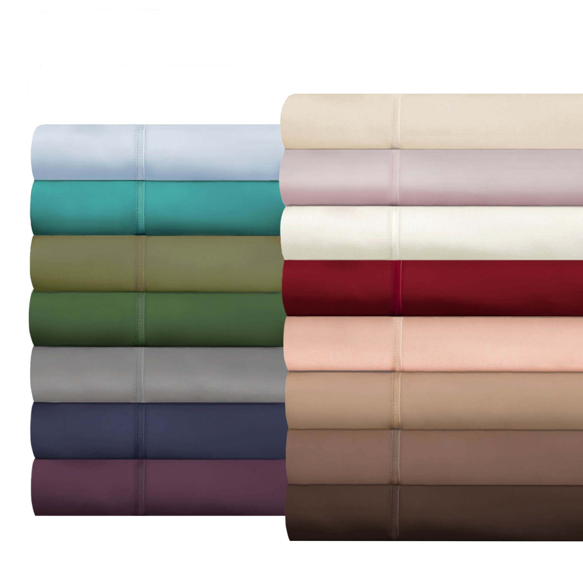 400 Thread Count Egyptian Cotton Solid Deep Pocket Sheet Set - Ivory