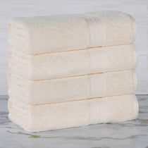 Rayon from Bamboo Cotton Blend Bath Towel Set of 4 - Bath Towel by Superior Brand
