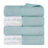 Lodi Cotton 4-Piece Bath Towel Set – Absorbent Mid-Weight Solids & Patterns